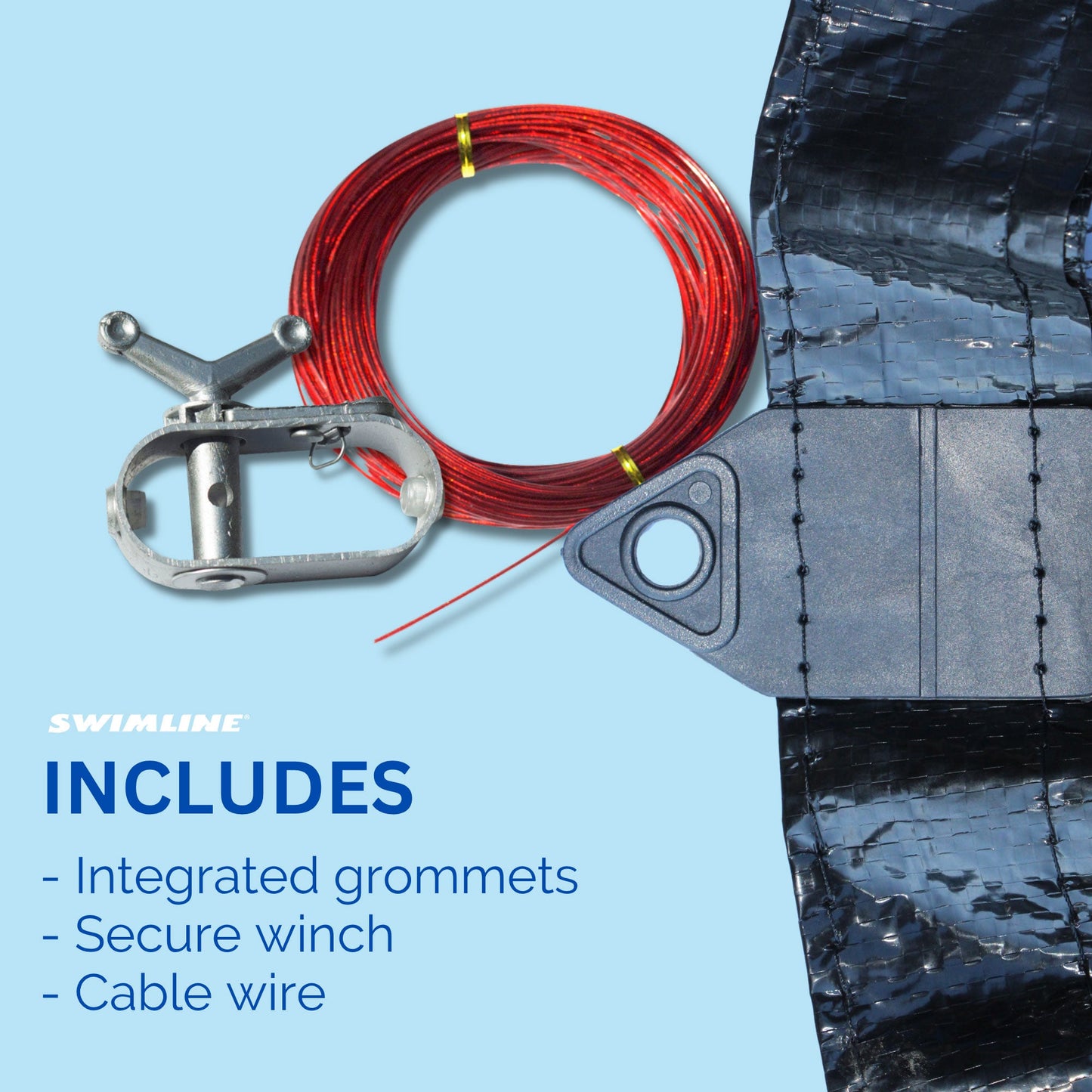 Swimline Hydrotools Leaf Net Winter Pool Cover for 18 Ft Above Ground Pools