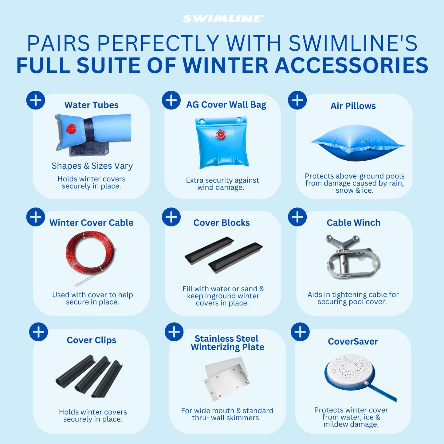 Swimline Hydrotools Leaf Net Winter Pool Cover for 18 Ft Above Ground Pools