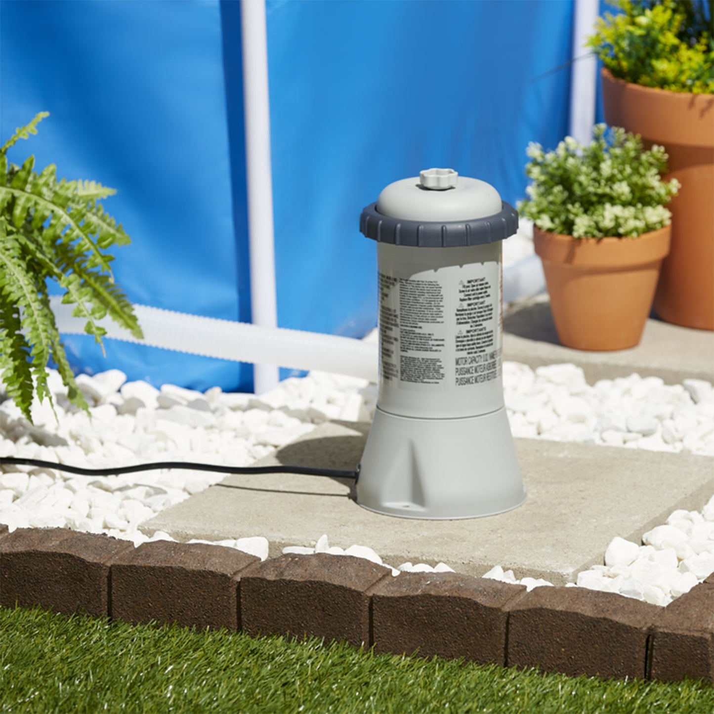 Intex 1000 GPH Easy Set Above Ground Swimming Pool Filter Pump 110-120V w/ GFCI