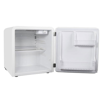 Magic Chef 1.6 Cubic Feet Retro Style Mini Fridge with Interior LED Light, White