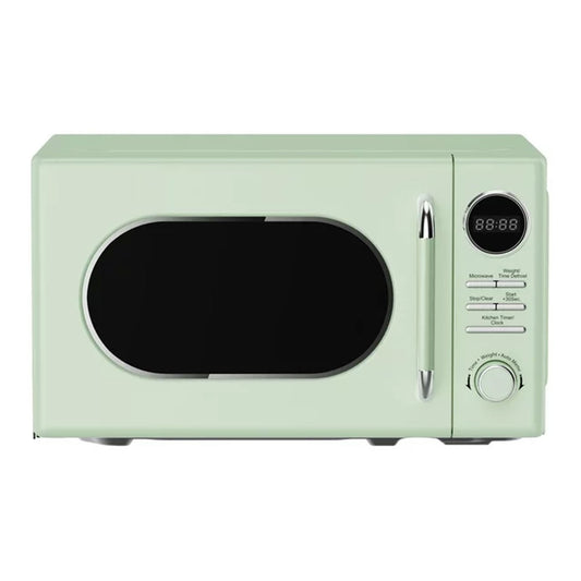 Magic Chef 0.7 Cubic Feet 700W Small Classic Retro Countertop Microwave, Green