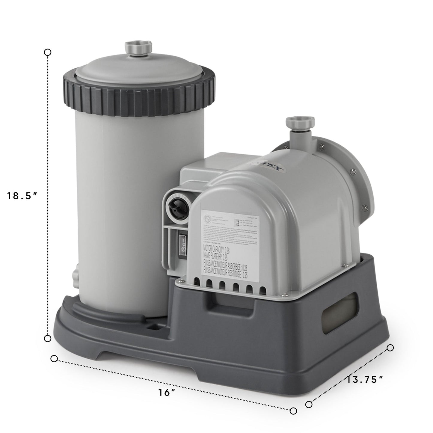 Intex 2500 GPH Krystal Clear Pool Filter Pump with Type B Cartridges, 6-Pack