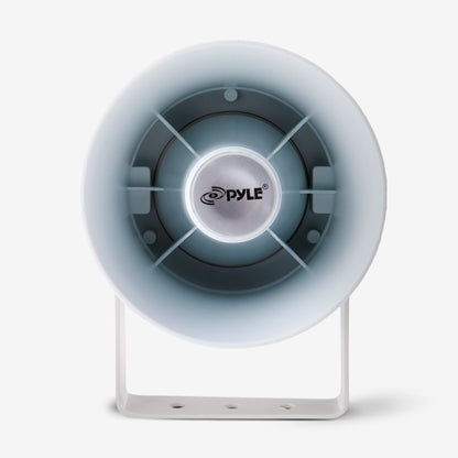 PYLE Aluminum 5.6 Inch Indoor and Outdoor PA Horn Speaker 70 Volt 8 Ohms, White