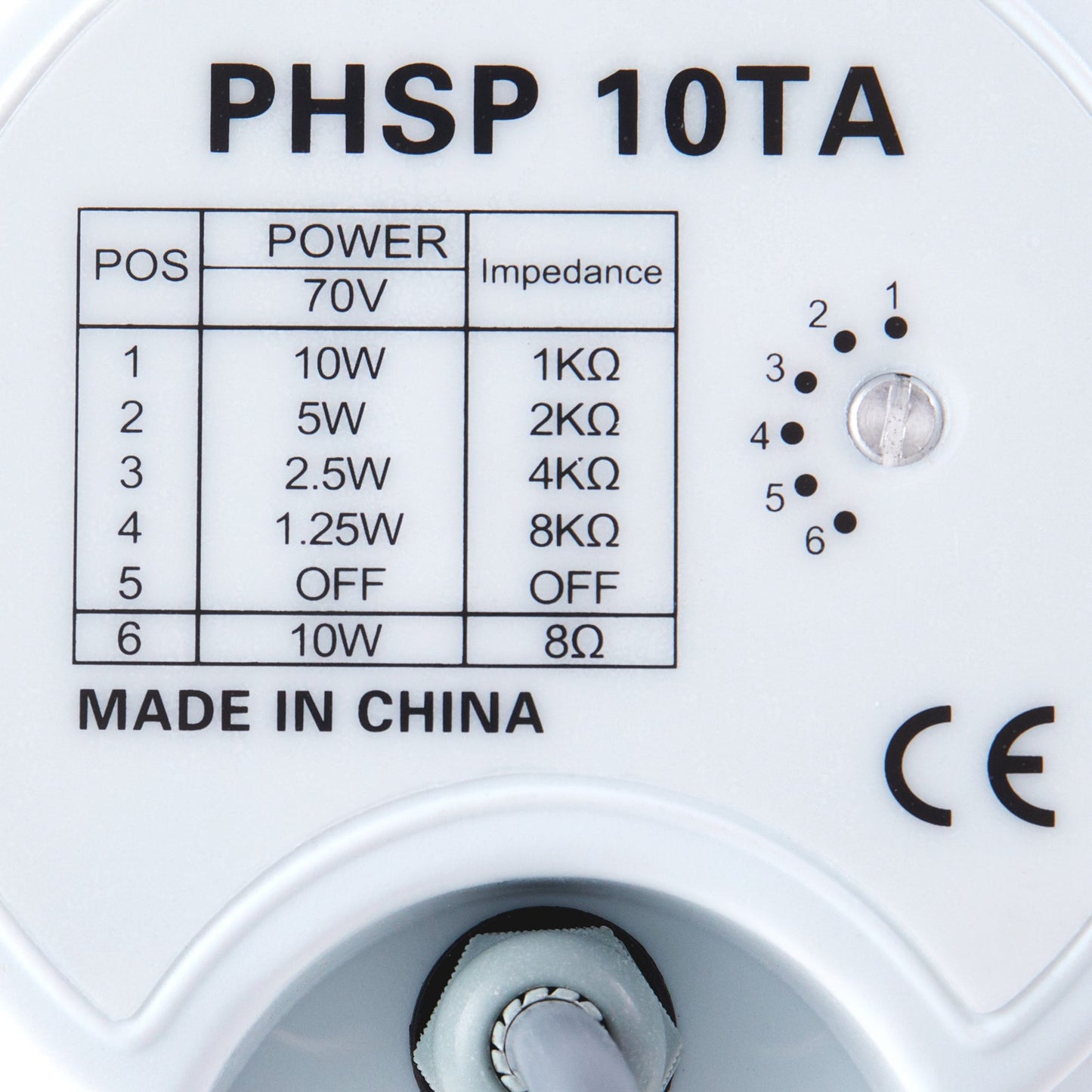 PYLE Aluminum 5.6 Inch Indoor and Outdoor PA Horn Speaker 70 Volt 8 Ohms, White