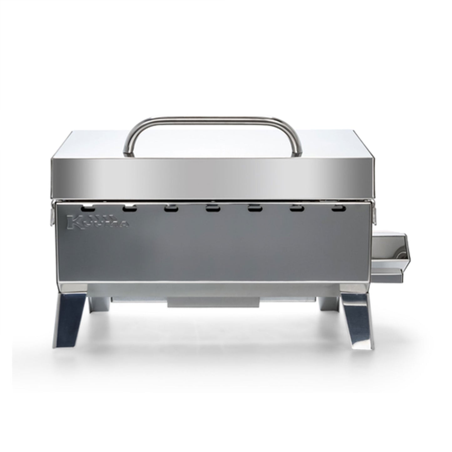 Camco Kuuma Stow N Go 125 Stainless Steel Gas Grill with Mount Design, Silver