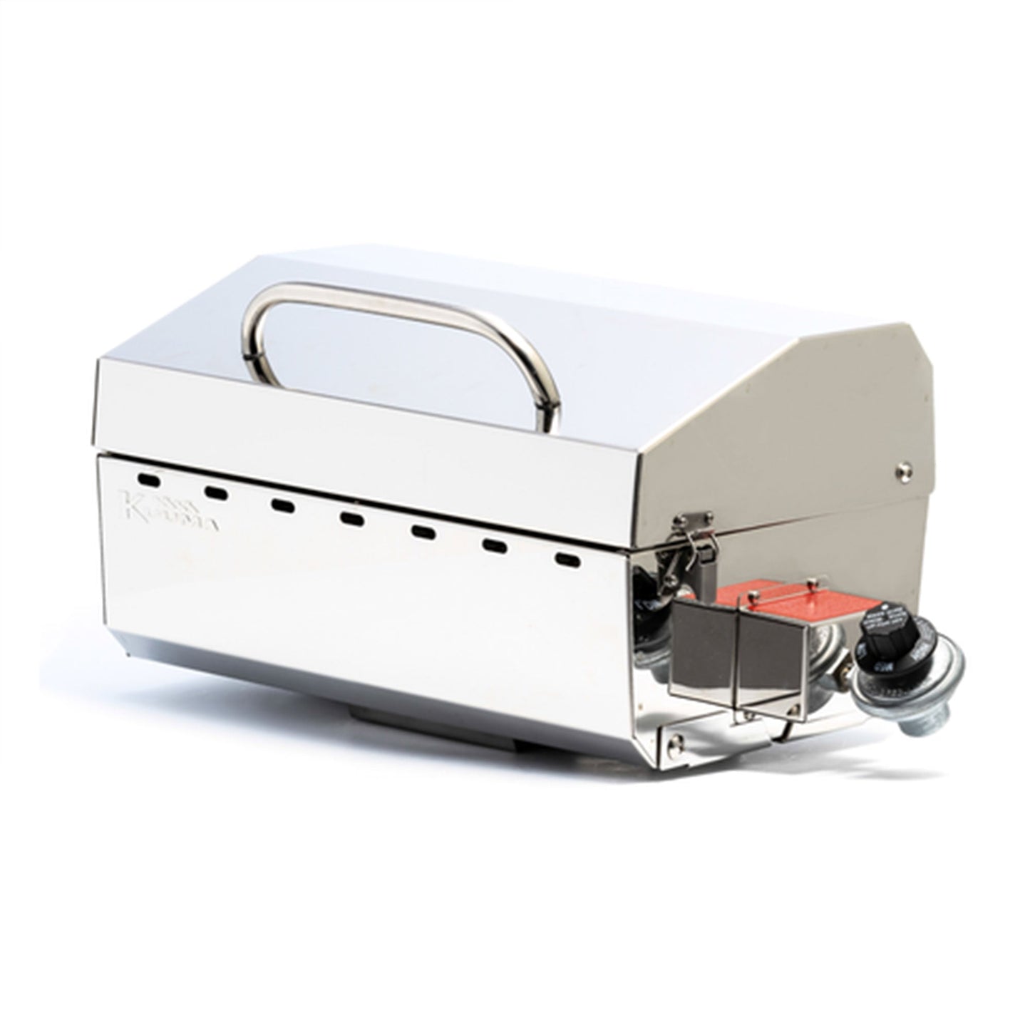 Camco Kuuma Stow N Go 125 Stainless Steel Gas Grill with Mount Design, Silver