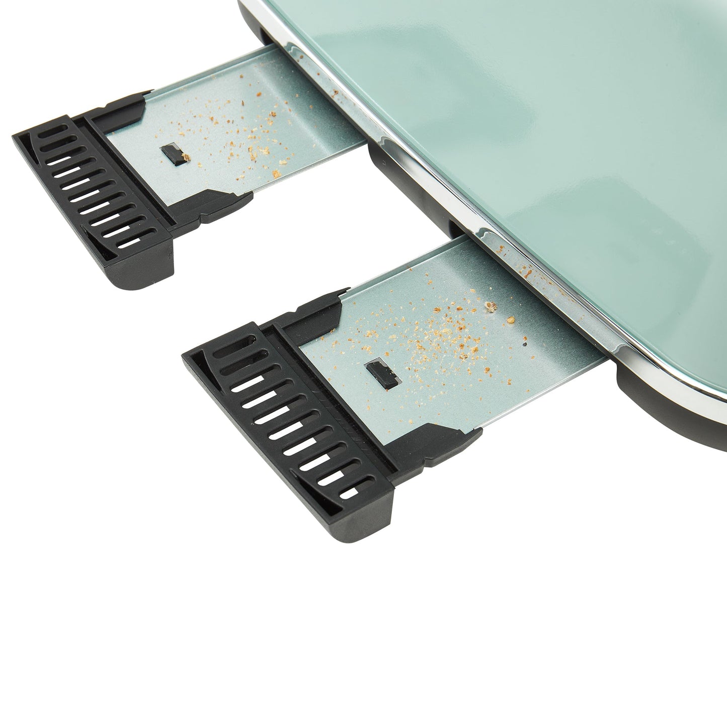 Haden Cotswold 4 Slice Extra Wide Slot Stainless Steel Toaster with Tray, Sage