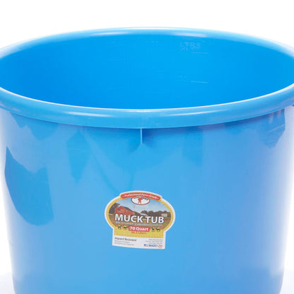 Little Giant 70 Quart Durable and Versatile Utility Muck Tub w/Handles, Berry