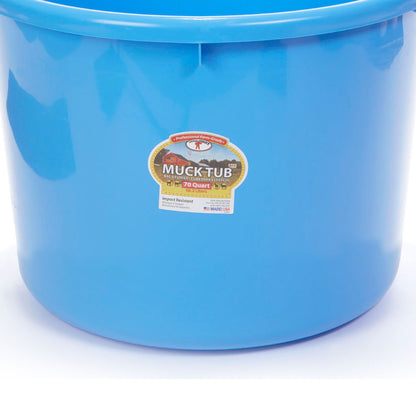 Little Giant 70 Quart Durable and Versatile Utility Muck Tub w/Handles, Berry