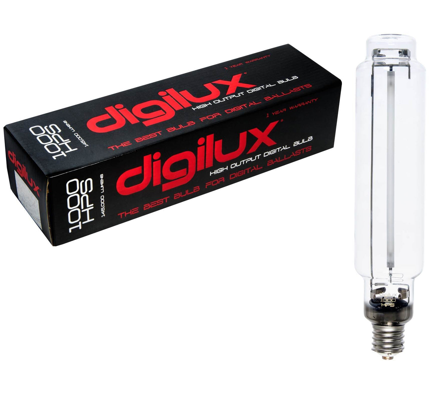 Digilux DX1000 1000 Watt HPS HID Sodium Digital Ballast Grow Lamp Light Bulb