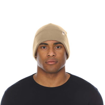 Lightweight - Ridge Cuff Beanie 100% Merino Wool