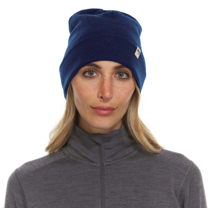 Lightweight - Ridge Cuff Beanie 100% Merino Wool