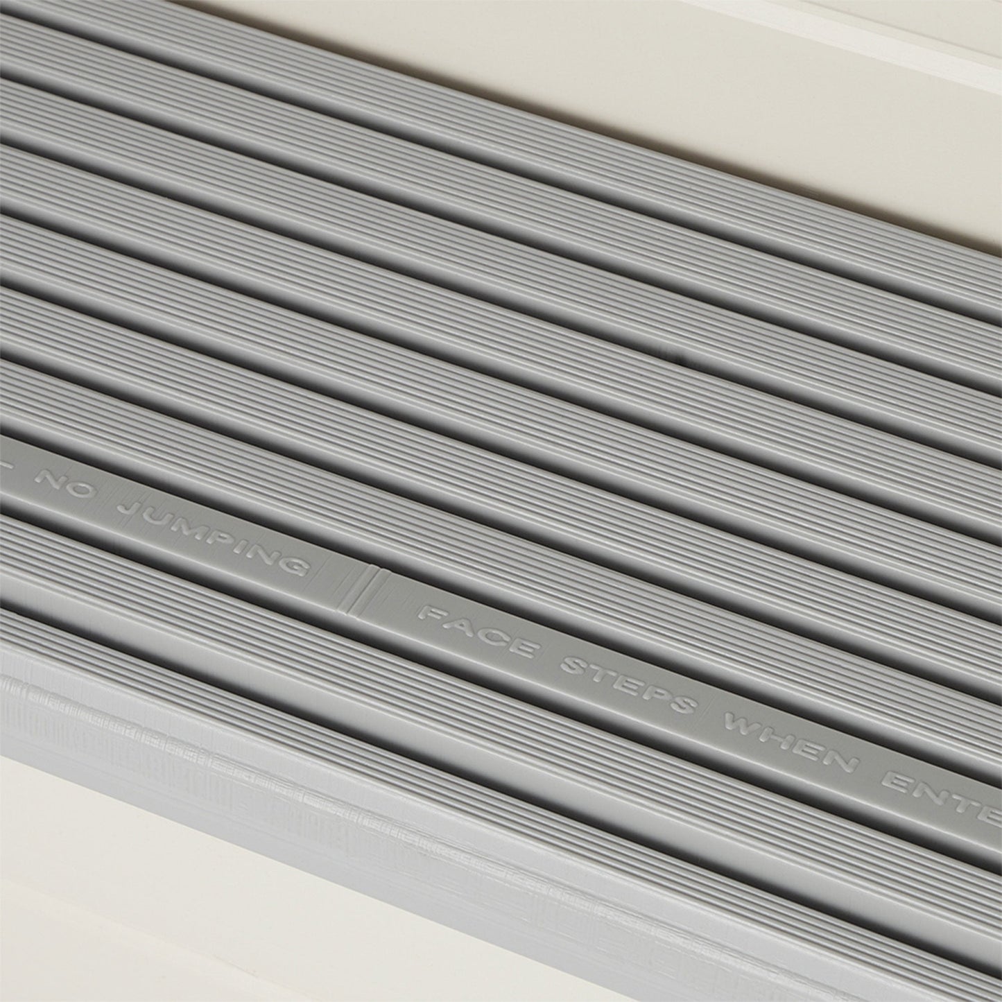 Confer Plastics In-Pool 4 Step Ladder, Above Ground Swimming Pool Stairs, Gray