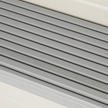 Confer Plastics In-Pool 4 Step Ladder, Above Ground Swimming Pool Stairs, Gray