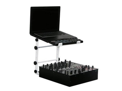 Odyssey LSTANDM Mobile Laptop CD-Player/ Controller Pro DJ Stand w/ Table Clamps