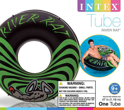 2-Pack Intex River Rat 48-Inch Inflatable Tubes For Lake/Pool/River | 2 x 68209E