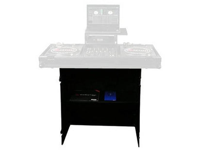 Odyssey FZF3336BL Flight Zone 33 x 36 Deluxe Black Foldout DJ Stand for Coffins