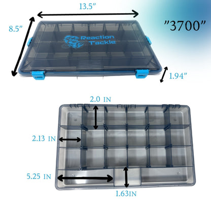 Reaction Tackle Standard Tackle Tray- Sturdy and Waterproof with 4 Reliable Clips