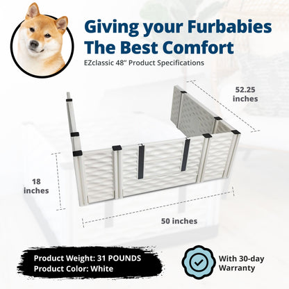 EZwhelp EZclassic 48 Inches Add On Room with Front Panel Set and Doors, White