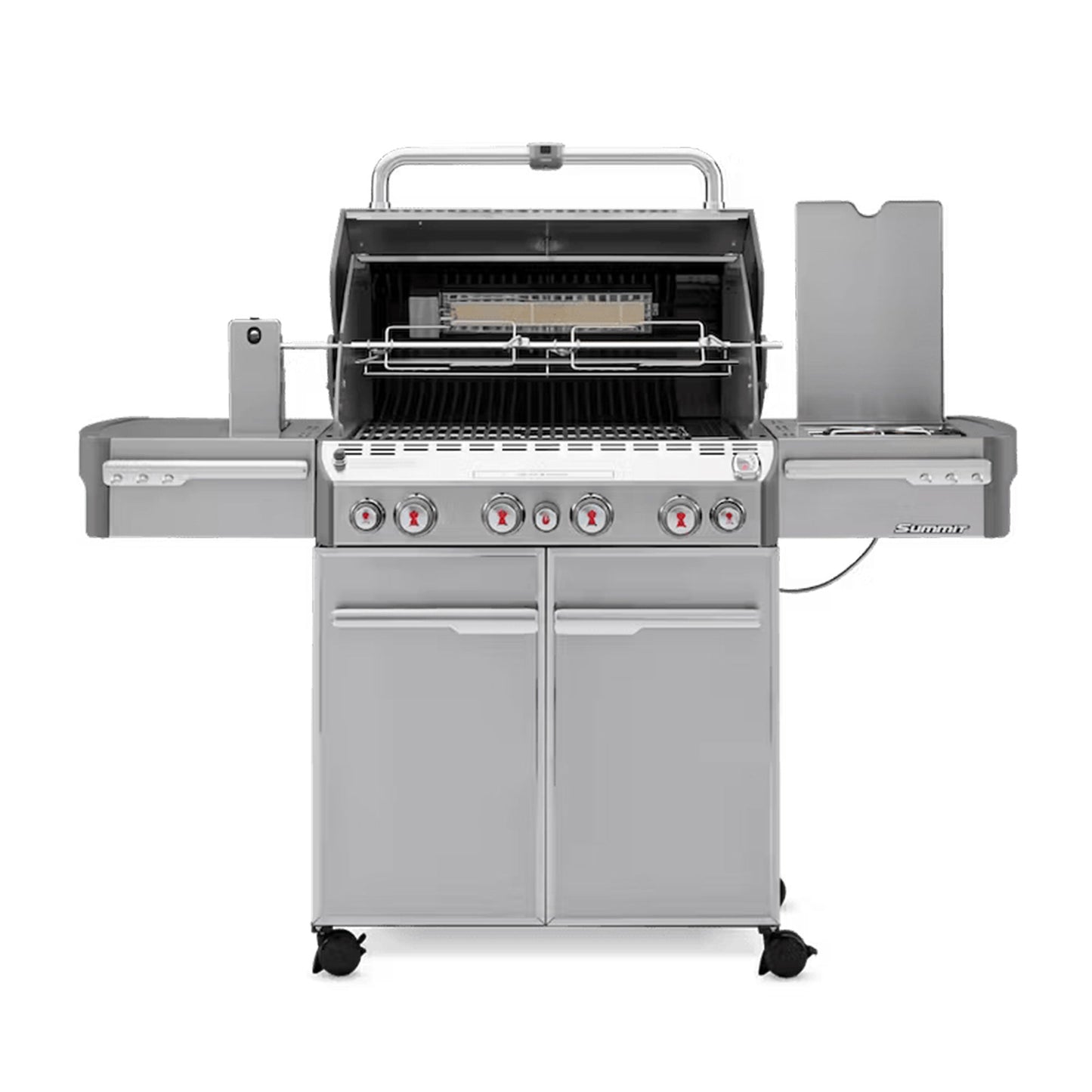 Weber Summit S-470 Steel 4 Burner 48,800 BTU Natural Gas Grill with Smoker Box