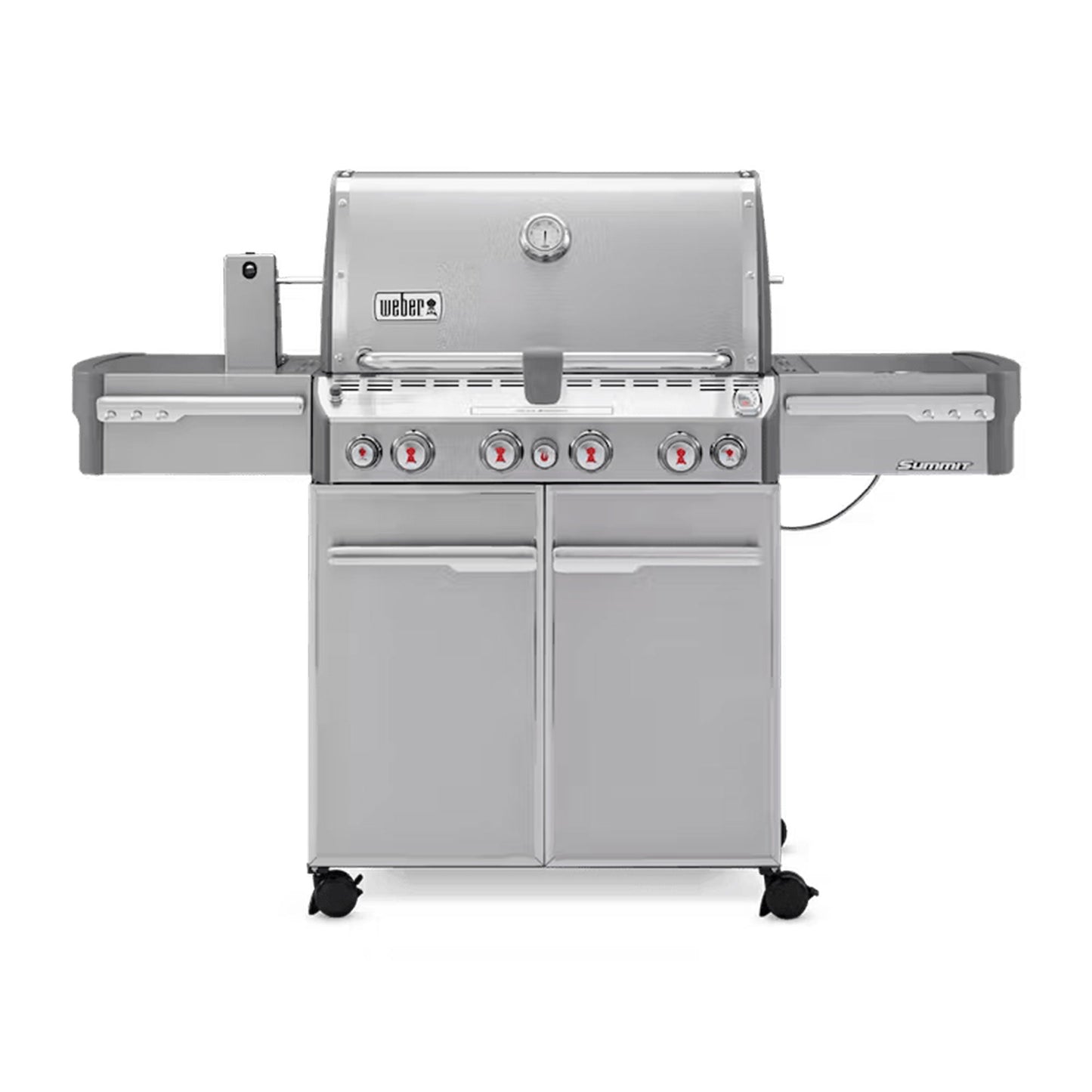 Weber Summit S-470 Steel 4 Burner 48,800 BTU Natural Gas Grill with Smoker Box