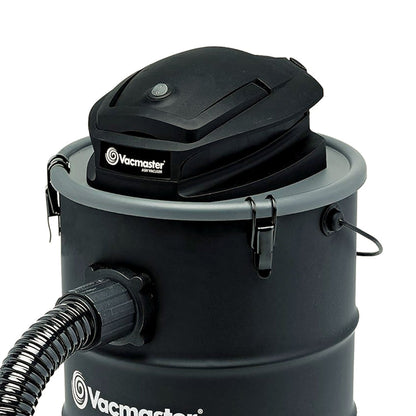 Vacmaster 6 Gallon 120 Volt Portable Corded Electric Ash Vacuum w/Wheels, Black