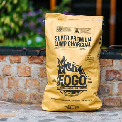 FOGO Super Premium 17.6 Pound All Natural Large Chunk Oak Hardwood Lump Charcoal