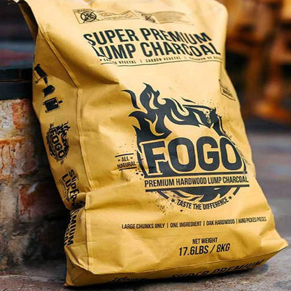 FOGO Super Premium 17.6 Pound All Natural Large Chunk Oak Hardwood Lump Charcoal