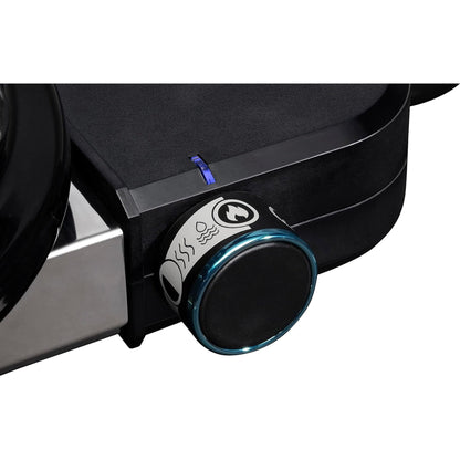 Weber Lumin Compact Portable Indoor Outdoor Electric Steamer Smoker Grill, Black