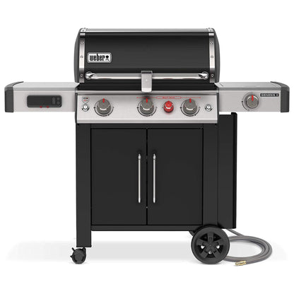 Weber Genesis EX-335 Outdoor Stainless Steel 3 Burner Natural Gas Grill, Black