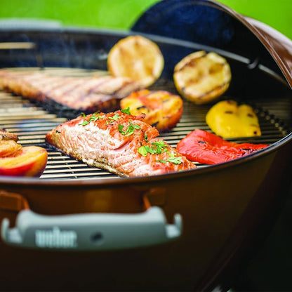 Weber Original 22 Inch Premium Charcoal Grill w/Superior Heat Retention, Copper