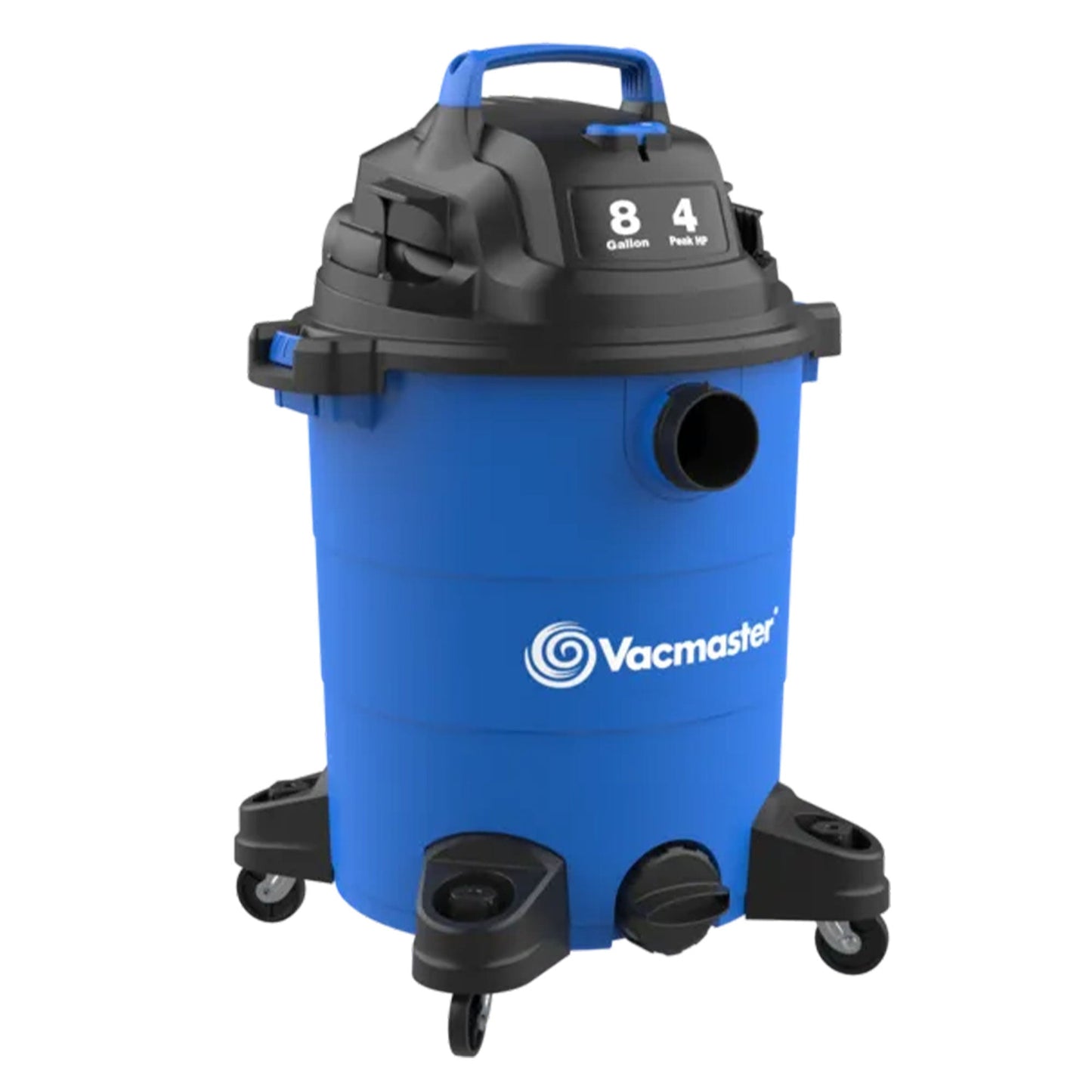 Vacmaster 8 Gallon 4 Peak HP Portable 2 in 1 Wet/Dry Vacuum & Attachments, Blue