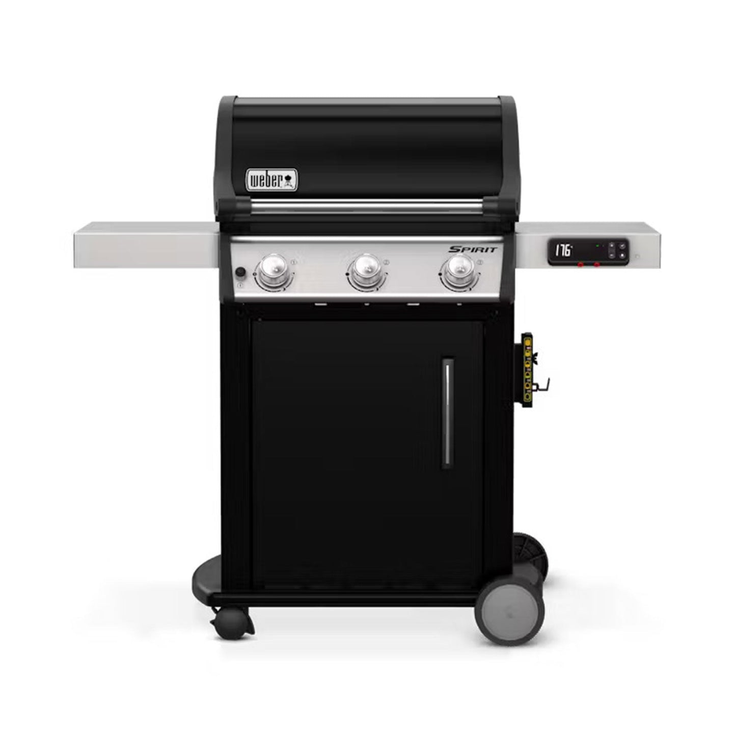 Weber Spirit 529 Square Inch Freestanding Cast Iron Natural Gas Grill, Black