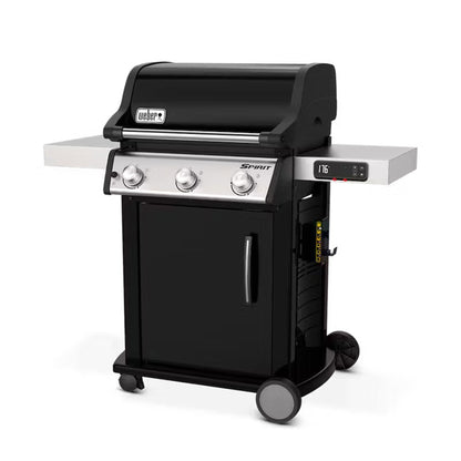 Weber Spirit 529 Square Inch Freestanding Cast Iron Natural Gas Grill, Black