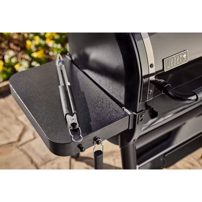 Weber SmokeFire Sear ELX4 Outdoor 24" Wood Fire Pellet Smart Smoker Grill, Black