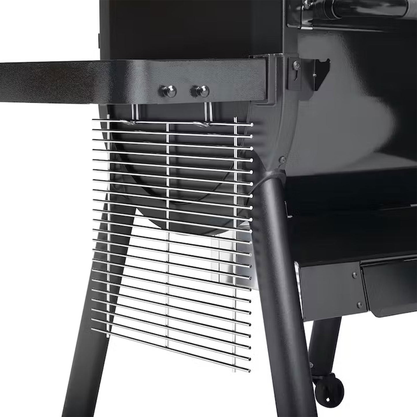 Weber SmokeFire Sear Plus ELX6 Wood Fired Pellet Smoker Grill with Side Table