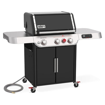 Weber Genesis EX-325s Outdoor 3 Burner Smart Natural Gas Barbecue Grill, Black