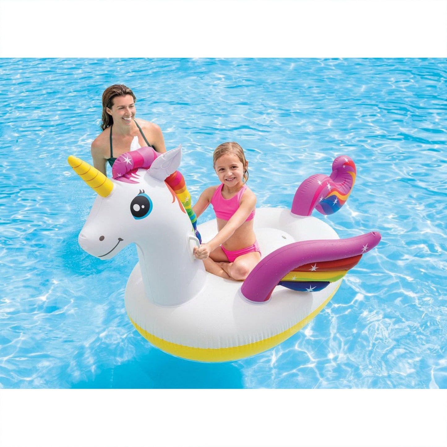 Intex Durable Premium Raft Grade Vinyl Unicorn Inflatable Ride On Pool Float