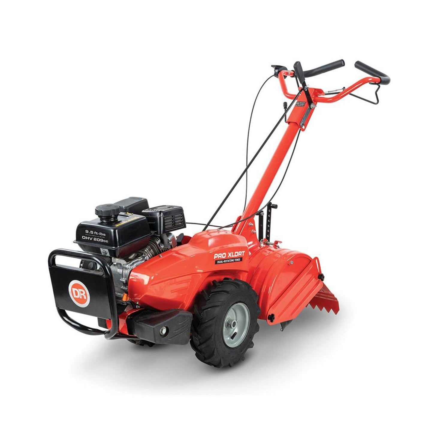 DR 11 Inch Rear Tine Walk Behind Rototiller Tiller with Counter Rotating Tines