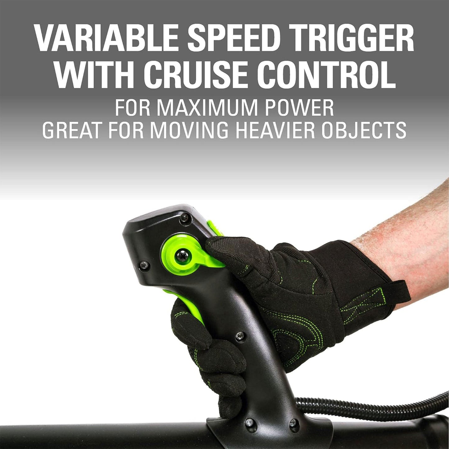 Greenworks Cordless Backpack Blower with 80 Volt 2.5Ah Battery & Charger, Green