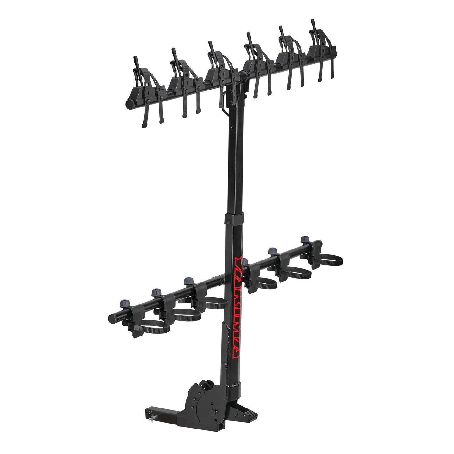 Yakima HangOver 6 Adjustable Vertical Steel Mountain Bike Hitch Rack for 6 Bikes