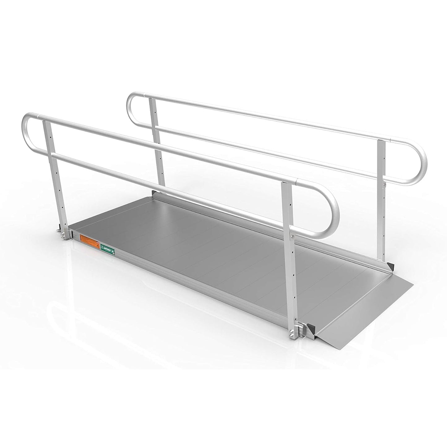 EZ-ACCESS GATEWAY 3G 8 Foot Aluminum Portable Wheelchair Ramp w/2 Line Handrails