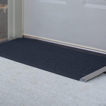 EZ-ACCESS TRANSITIONS 32 x 12" Portable Angled Entry Plate Threshold Ramp, Black