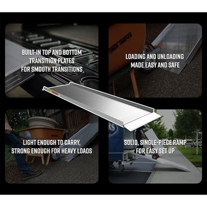 EZ-ACCESS TRAVERSE Aluminum Walk Ramp Wheel Kit with Reinforced Hook, Silver