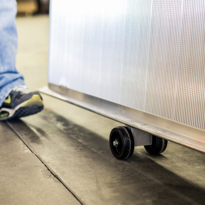 EZ-ACCESS TRAVERSE Aluminum Walk Ramp Wheel Kit with Reinforced Hook, Silver