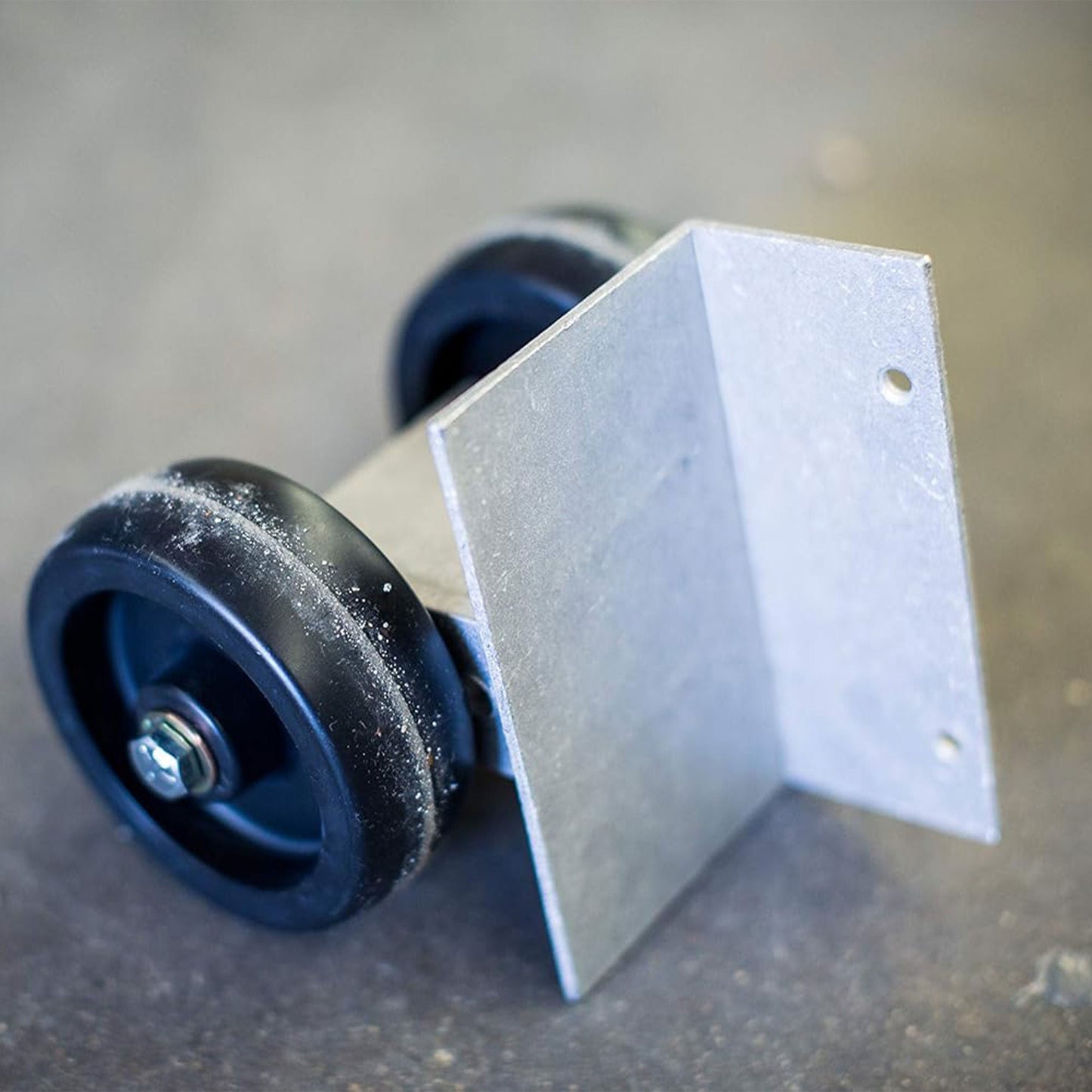 EZ-ACCESS TRAVERSE Aluminum Walk Ramp Wheel Kit with Reinforced Hook, Silver