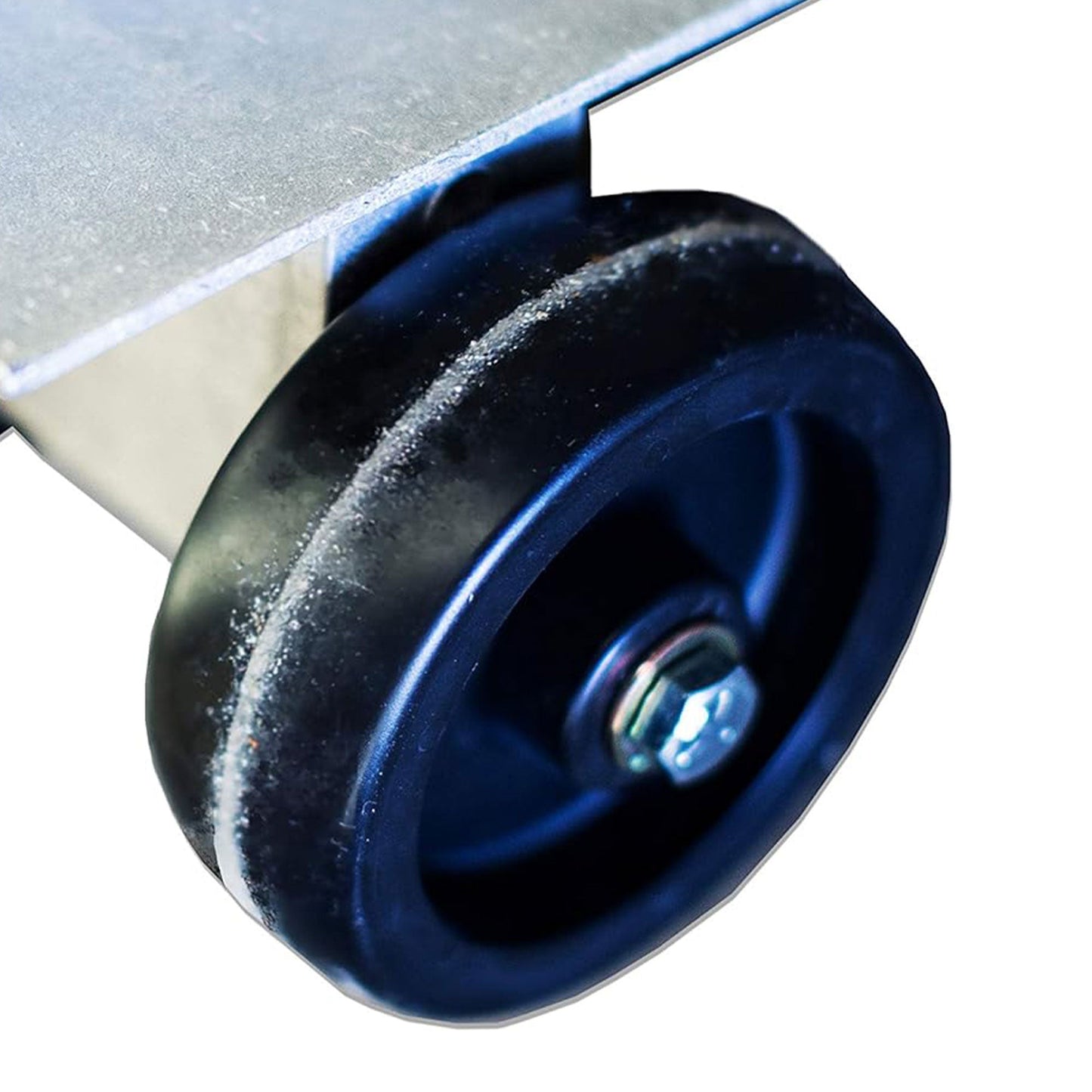 EZ-ACCESS TRAVERSE Aluminum Walk Ramp Wheel Kit with Reinforced Hook, Silver