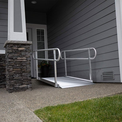 EZ-ACCESS GATEWAY 3G 6 Foot Aluminum Portable Wheelchair Ramp w/2 Line Handrails
