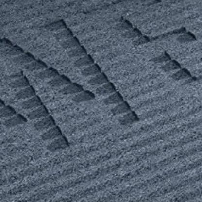 EZ-ACCESS TRANSITIONS 1.5" Rectangular Rubber Angled Welcome Entry Mat, Gray