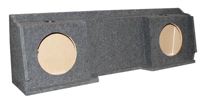Q Power GMC Chevy Silverado Ext Cab '99-06 Dual Underseat Two 12" Subwoofer Box
